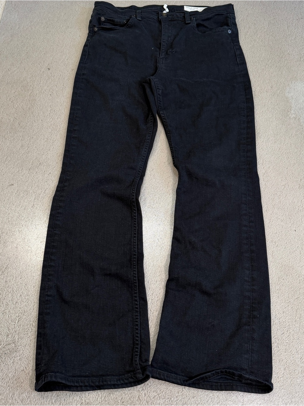 Rag & Bone Womens Peyton Mid Rise Dark Wash Boot Cut Jeans Black Stretch Size 32